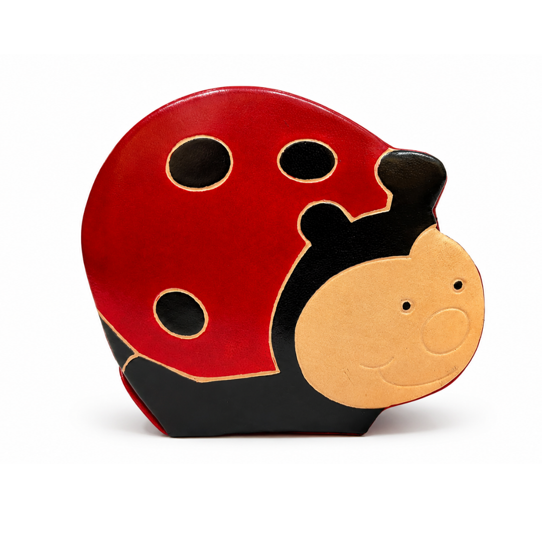 The Ladybug - Leather Coin Box
