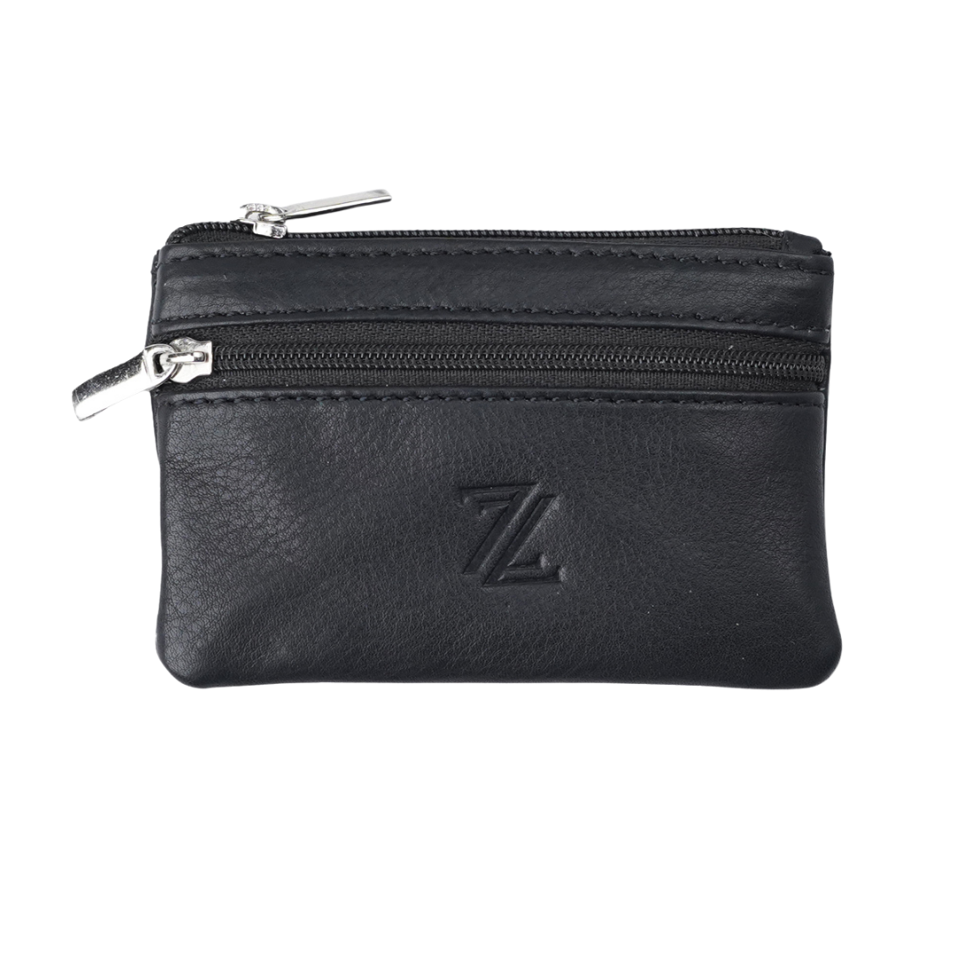 Key Pouch - Handcrafted Finished Leather in Black