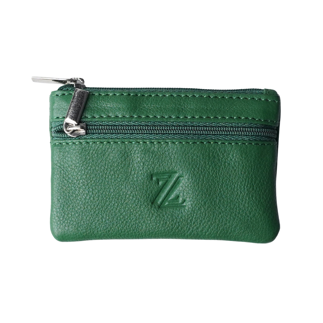 Key Pouch - Handcrafted Finished Leather in Green