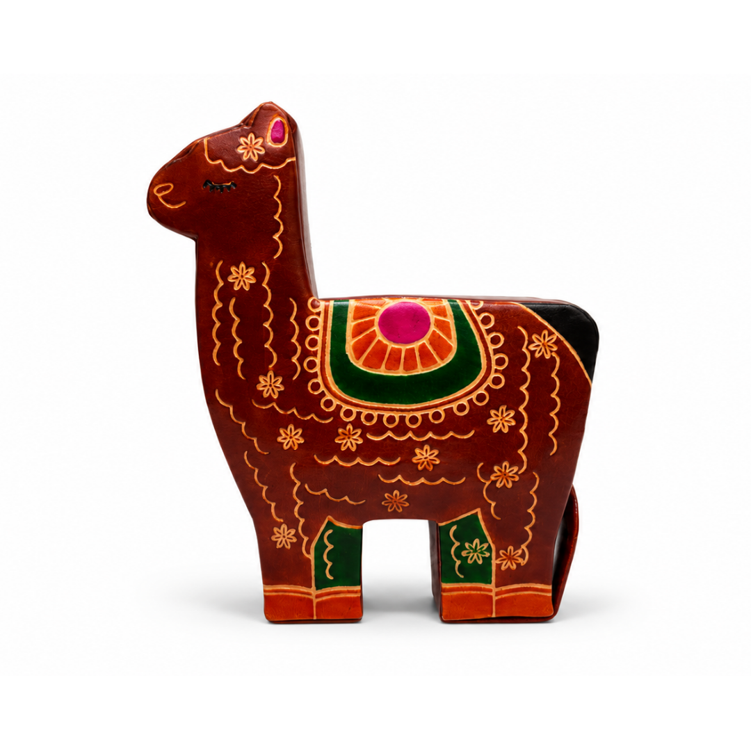 The Camel - Brown Leather Coin Box