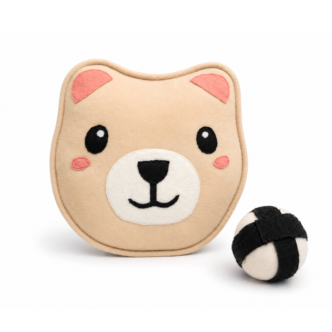 Bear Face - Critter Catch with ball
