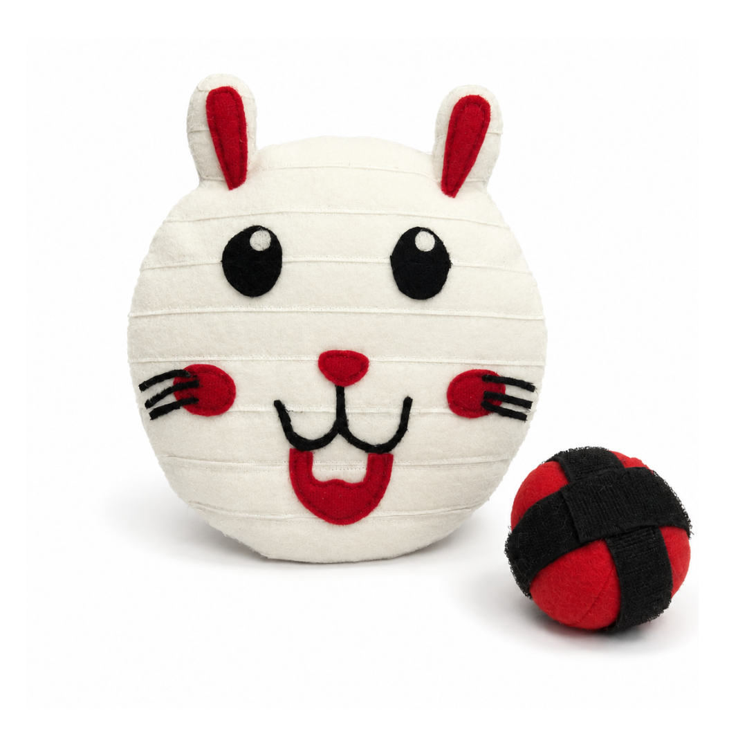 Rabbit Face - Critter Catch with ball