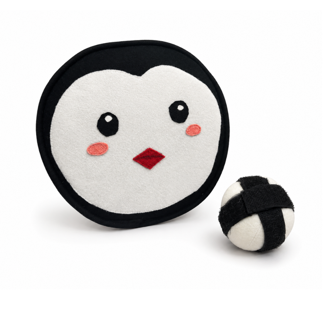 Penguin Face - Critter Catch with ball